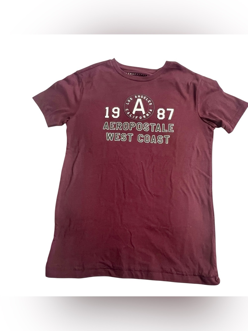 Aeropostale T Shirt XS -Burgundy NWT